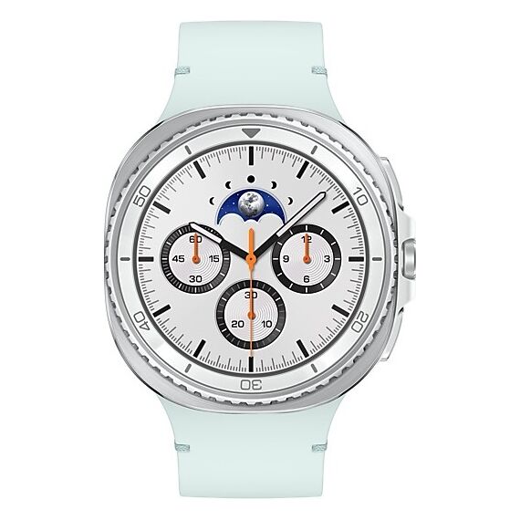 Galaxy Watch 8 Classic | 46 мм | 4G LTE | White | Sport/Mint | M/L, Тип ремешка : Sport, Размер корпуса : 46 мм, Цвет: White, Цвет ремешка: Mint, Размер ремешка : M/L, Подключение часов : Bluetooth / Wi-Fi + 4G LTE, изображение 3